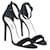 Prada Black Open Toe Ankle Strap Sandals Suede  ref.1112081