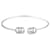 Gucci GG Laufen 18K-Diamant-Armband aus Weißgold mit offener Manschette Golden Metall  ref.1112111