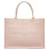 Dior Pink Medium Cannage Embroidered Book Tote Cloth Cloth  ref.1112235