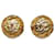 Chanel Gold CC Clip On Earrings Golden Metal Gold-plated  ref.1112256