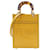 Fendi Mini cabas jaune Sunshine Shopper Cuir Veau façon poulain  ref.1112283