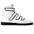 Dsquared2 Zapatillas altas Dsquared² con tiras de velcro en piel blanca Blanco Cuero  ref.1112306
