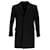 Abrigo de botonadura sencilla Ralph Lauren en lana negra Negro  ref.1112307