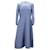 Vestido midi de renda Valentino Garavani Wo em lã virgem azul claro  ref.1112311