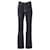 Jean taille haute Saint Laurent en coton noir  ref.1112346