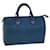 Louis Vuitton Epi Speedy 30 Bolsa de Mão Azul Toledo M43005 Autenticação de LV 56597 Couro  ref.1112405