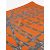 Hermès Sciarpa quadrata stampata in seta arancione - vista 4