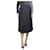 Autre Marque Grey A-line wool midi skirt - size UK 8 Elastane  ref.1112610