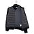 Moncler Daunenjacke Cardigan Marineblau Nylon - Ansicht 3