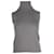 Hermès Hermes Sleeveless Turtleneck Top in Grey Cashmere (top only) Wool  ref.1112920
