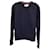 Thom Browne 4-Sudadera Bar de algodón azul marino con cuello redondo  ref.1112923