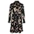 Burberry Printed Long Sleeve Dress in Black Polyester  ref.1112926