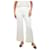 Chloé Pantalon droit crème - taille UK 14 Triacétate Écru  ref.1112975