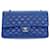 Timeless Chanel Classic Flap Azul Couro  ref.1113161
