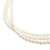 Mikimoto 3-Collar de perlas de hilo Blanco  ref.1113208