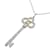 Tiffany & Co Platinum Diamond Crown Key Pendant Necklace 44271099 Silvery Metal  ref.1113212