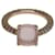 Pomellato Rose Gold  Diamond  and Pink Quartz Nudo Diamond Ring Golden Metal  ref.1113976