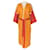 Hermès Peignoir Hestia Yukata tricolore Coton  ref.1113993