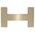 Hermès Goldglänzende H-Constance-Schnalle Golden Metall  ref.1114000