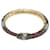 Gucci Ouroboros Diamond & Stone Pavé Snake Ring Golden Metal  ref.1114020