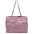 Chanel Vintage-Schultertasche aus rosa Canvas mit Kette Pink Leinwand  ref.1114054
