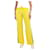 Autre Marque Pantalon jaune à rayures latérales - taille S  ref.1114138