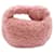 Bottega Veneta Jodie en mini peau de mouton rose Fourrure  ref.1114171