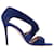 Gianvito Rossi Cut-Out-Sandalen mit Absatz aus marineblauem Wildleder Schweden  ref.1114484