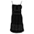 Moschino Robe sans manches bordée de dentelle en coton noir  ref.1114488