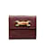 Gucci Portefeuille à deux volets en cuir et bambou 035 0416 Rouge  ref.1114510