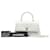 Chanel CC Chevron Caviar Handbag White Leather  ref.1114530