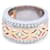 Autre Marque Two-tone ring with diamonds Silvery Golden White gold Pink gold  ref.1114962