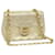 CHANEL Matelasse Chain Shoulder Bag Lamb Skin Gold CC Auth 58346a Golden  ref.1115085