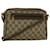 GUCCI GG Canvas Shoulder Bag PVC Leather Beige Brown Auth 57299  ref.1115117