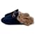 Gucci Princetown Loafers Navy blue Velvet  ref.1115357