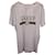 Camiseta desgastada com estampa de logotipo Gucci em algodão branco  ref.1115418