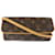 Louis Vuitton Monogram Pochette Twin PM M51854 Braun Leinwand  ref.1115429