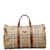 Burberry Haymarket Check Canvas Boston Bag Brown Cloth  ref.1115474