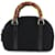 Gucci Mini sac à main en bambou Toile Noir  ref.1115512