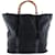 Gucci Nylon Bamboo Tote Bag  002-2058-0412-5 Black Cloth Pony-style calfskin  ref.1115513
