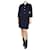 Autre Marque Navy blue cropped jacket and skirt set - size UK 10 Wool  ref.1115615