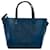 Salvatore Ferragamo Bolso satchel Bonnie perforado en azul Ferragamo Cuero Becerro  ref.1115644