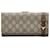 Gucci Brown GG Supreme Nice Wallet Beige Cloth Cloth  ref.1115709