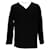 Jumper Balenciaga com decote em V em algodão preto  ref.1115985