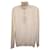 Dolce & Gabbana Maglione leggero a collo alto in cashmere color crema Bianco Crudo Cachemire Lana  ref.1116004