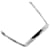 Dior Colar com corrente de barra com logotipo Prata Metal  ref.1116073