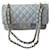 Timeless Chanel Solapa Clásica Pequeña, 21S Gris Cuero  ref.1116377