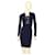 Michael Kors Navy Blue Viscose Knit Long Sleeves Mini Dress size S  ref.1116418
