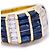 Autre Marque Weißgoldring mit Baguette-Saphiren Blau Golden - Ansicht 4