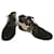 Tod's Zapatillas altas de lona beige de ante negro Zapatos con cordones Talla 37.5 Suecia  ref.1116475